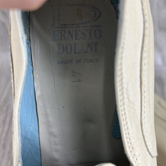 ERNESTO DOLLANI 6133 BEIGE LEATHER SLIP ON LOAFERS - Picture 12 of 15